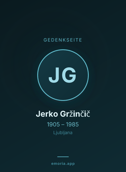 Gedenkportrait von Jerko Gržinčič