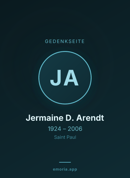 Gedenkportrait von Jermaine D. Arendt