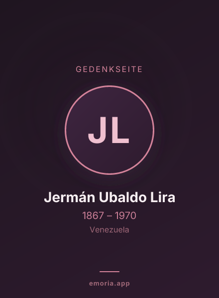 Gedenkportrait von Jermán Ubaldo Lira