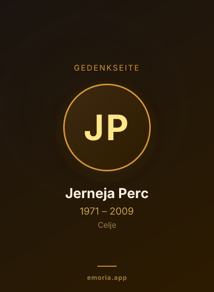 Gedenkportrait von Jerneja Perc