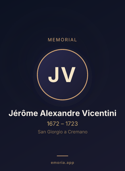 Memorial portrait of Jérôme Alexandre Vicentini