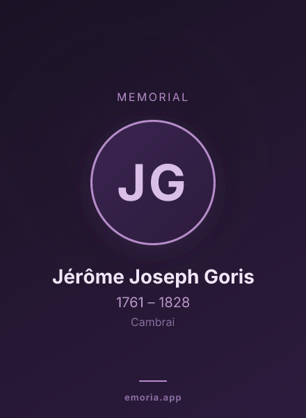 Memorial portrait of Jérôme Joseph Goris