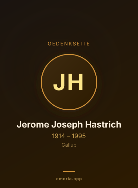 Gedenkportrait von Jerome Joseph Hastrich