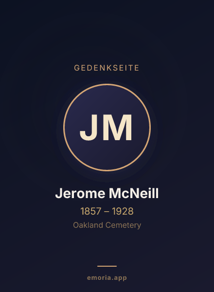 Gedenkportrait von Jerome McNeill