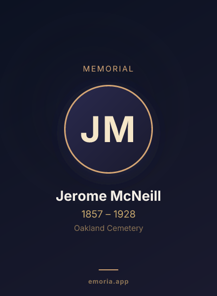 Memorial portrait of Jerome McNeill