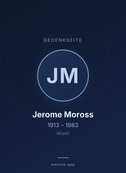 Gedenkportrait von Jerome Moross