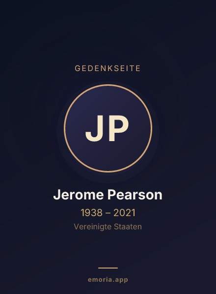Gedenkportrait von Jerome Pearson