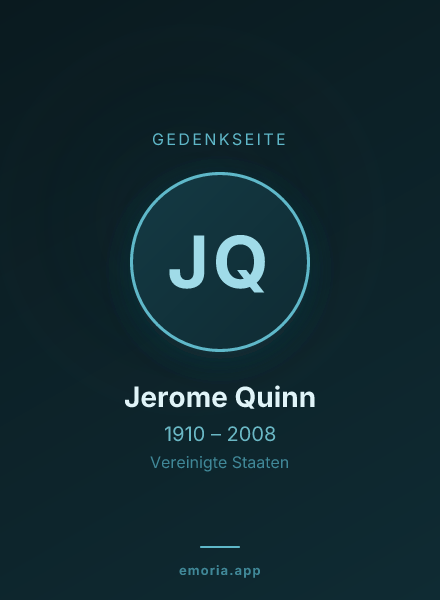 Gedenkportrait von Jerome Quinn