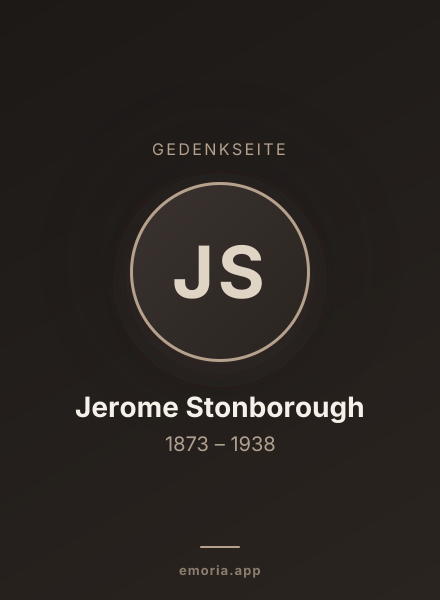 Gedenkportrait von Jerome Stonborough