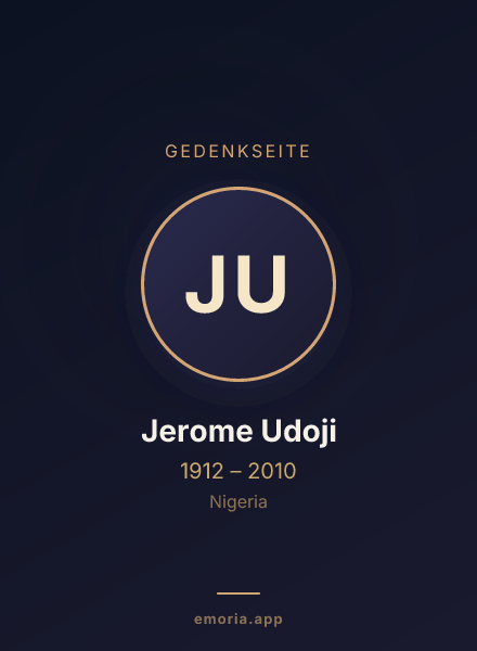 Gedenkportrait von Jerome Udoji