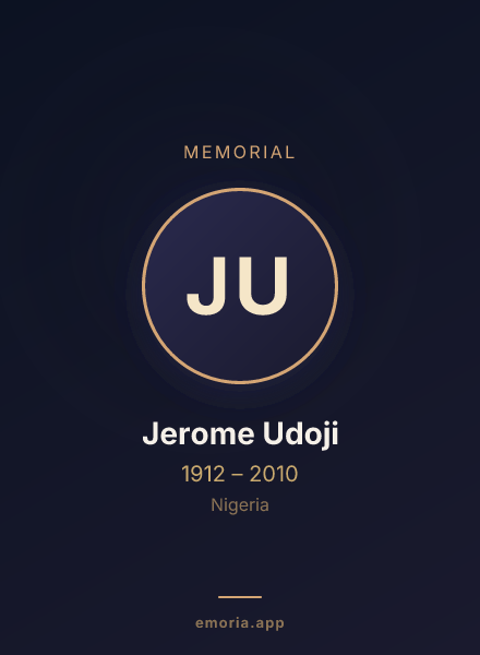 Memorial portrait of Jerome Udoji