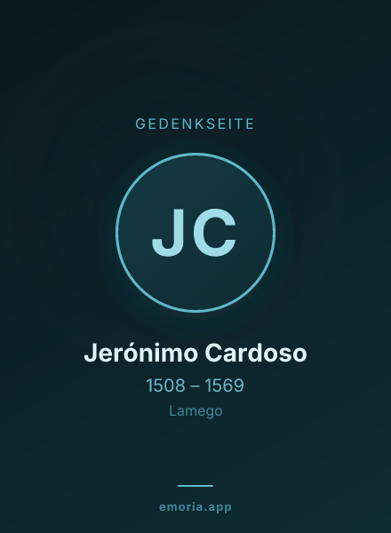 Gedenkportrait von Jerónimo Cardoso