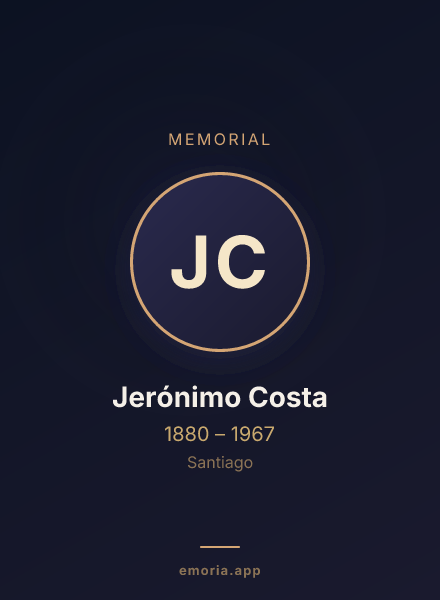 Memorial portrait of Jerónimo Costa
