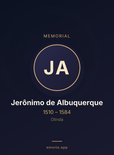 Memorial portrait of Jerônimo de Albuquerque