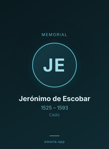 Memorial portrait of Jerónimo de Escobar