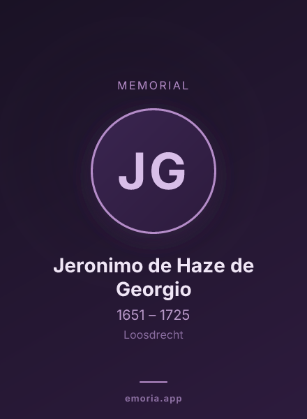 Memorial portrait of Jeronimo de Haze de Georgio