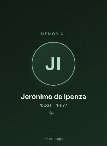 Memorial portrait of Jerónimo de Ipenza
