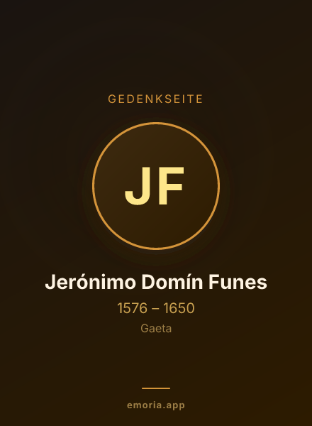 Gedenkportrait von Jerónimo Domín Funes