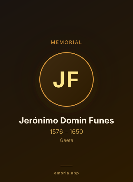 Memorial portrait of Jerónimo Domín Funes