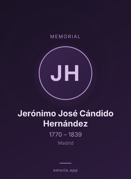 Memorial portrait of Jerónimo José Cándido Hernández