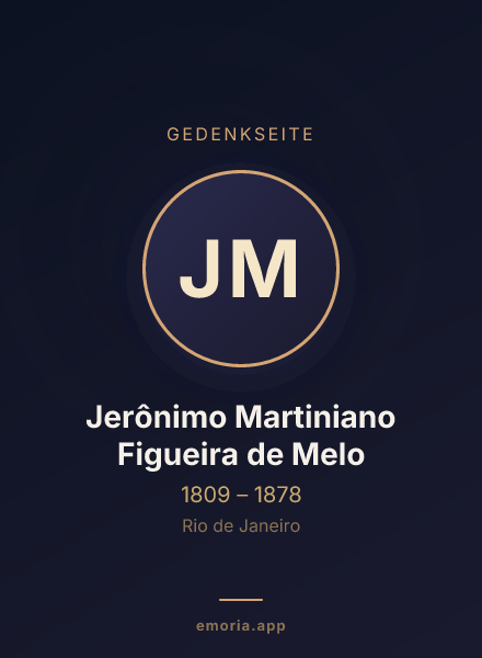 Gedenkportrait von Jerônimo Martiniano Figueira de Melo