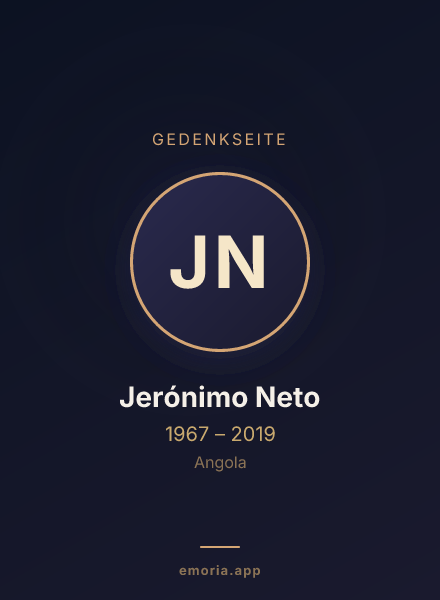 Gedenkportrait von Jerónimo Neto