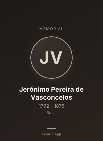 Memorial portrait of Jerónimo Pereira de Vasconcelos