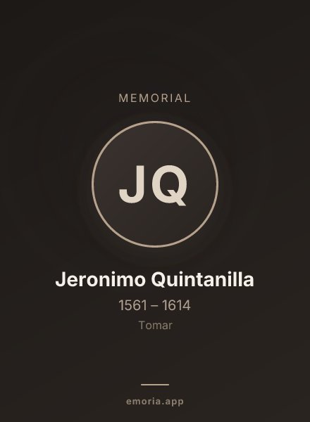 Memorial portrait of Jeronimo Quintanilla