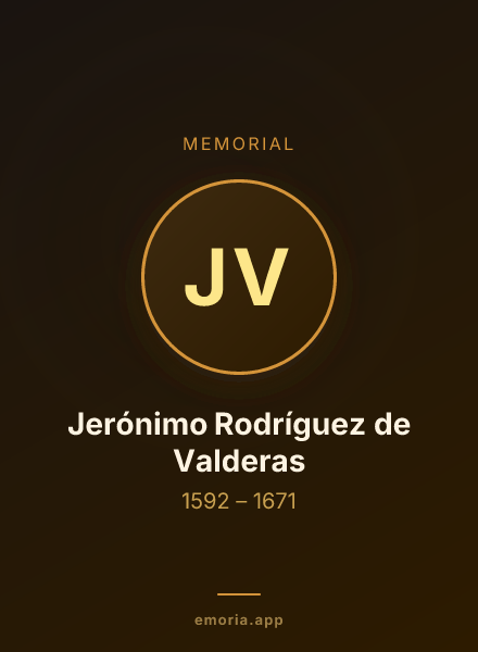 Memorial portrait of Jerónimo Rodríguez de Valderas