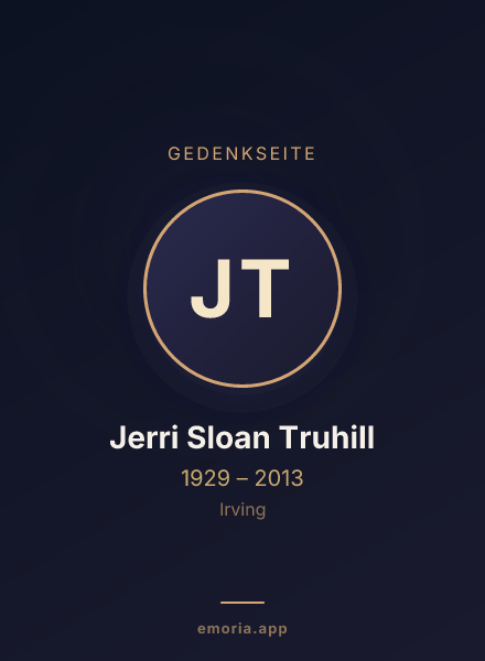 Gedenkportrait von Jerri Sloan Truhill