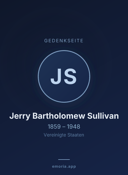 Gedenkportrait von Jerry Bartholomew Sullivan