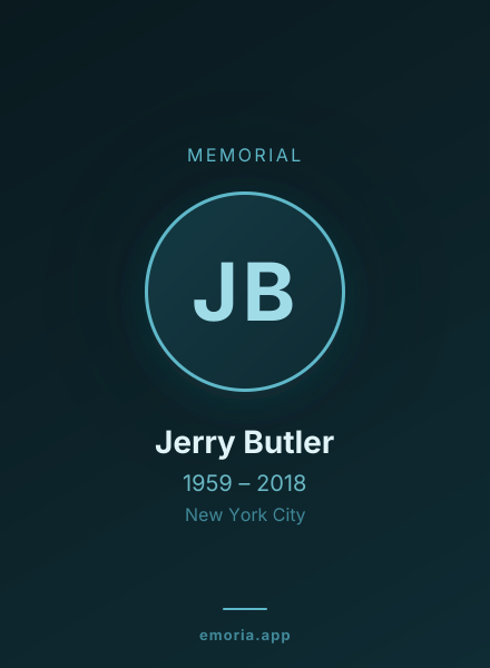 Memorial portrait of Jerry Butler