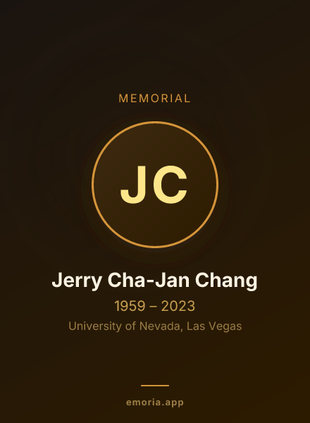 Memorial portrait of Jerry Cha-Jan Chang
