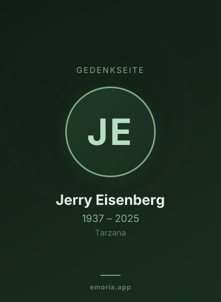 Gedenkportrait von Jerry Eisenberg