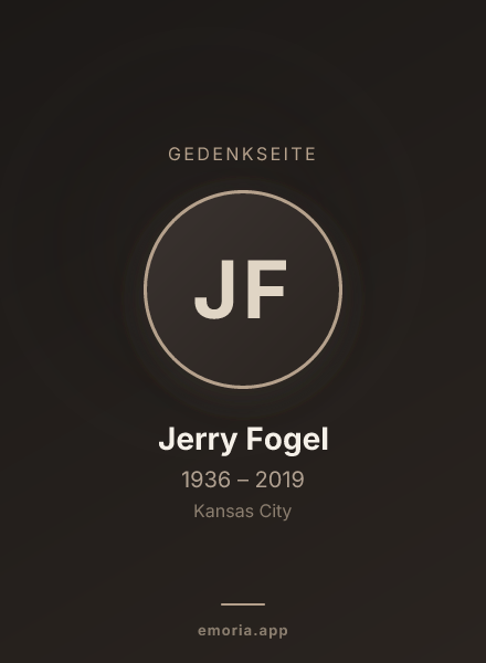 Gedenkportrait von Jerry Fogel