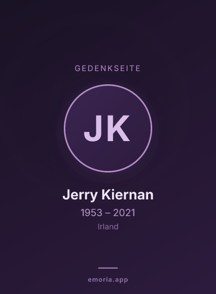 Gedenkportrait von Jerry Kiernan