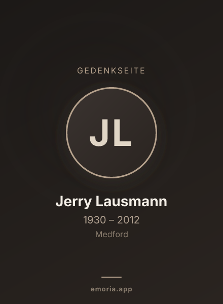Gedenkportrait von Jerry Lausmann