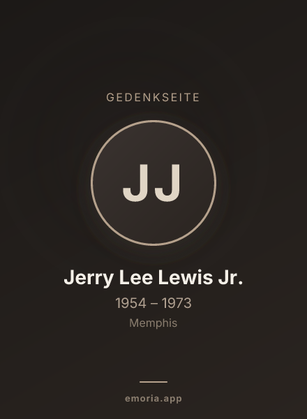 Gedenkportrait von Jerry Lee Lewis Jr.