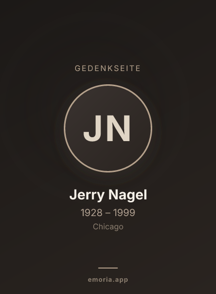 Gedenkportrait von Jerry Nagel