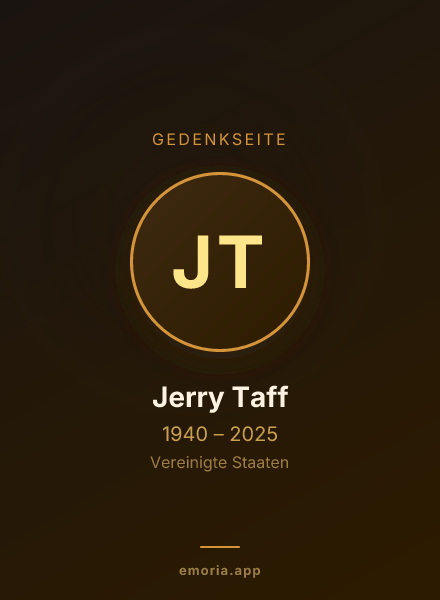 Gedenkportrait von Jerry Taff