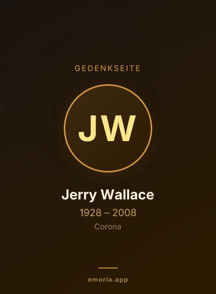 Gedenkportrait von Jerry Wallace