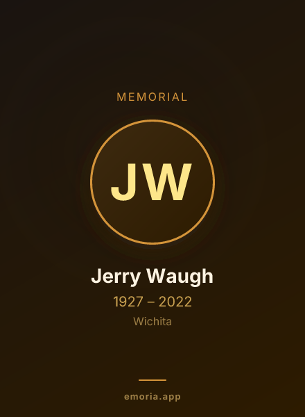 Memorial portrait of Jerry Waugh