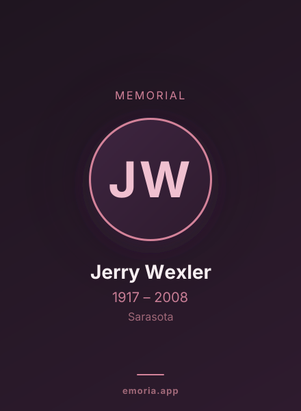 Memorial portrait of Jerry Wexler