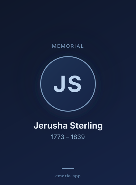 Memorial portrait of Jerusha Sterling