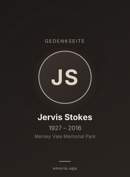 Gedenkportrait von Jervis Stokes