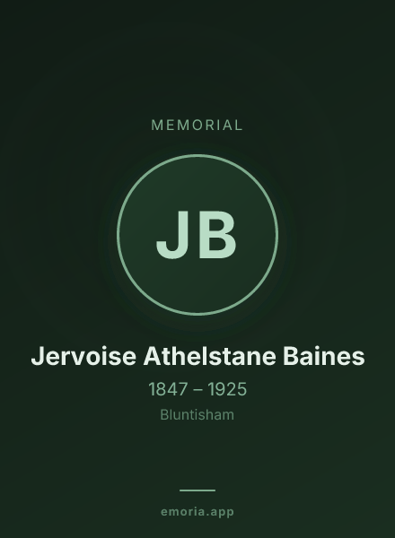 Memorial portrait of Jervoise Athelstane Baines