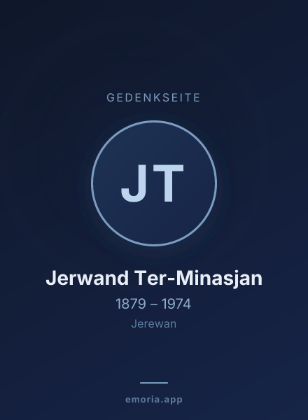 Gedenkportrait von Jerwand Ter-Minasjan