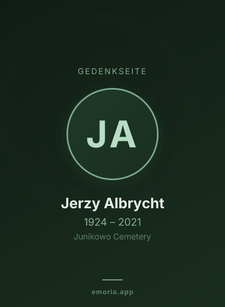 Gedenkportrait von Jerzy Albrycht