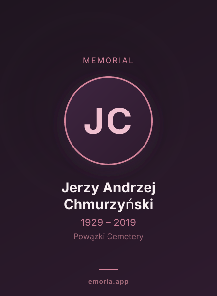Memorial portrait of Jerzy Andrzej Chmurzyński