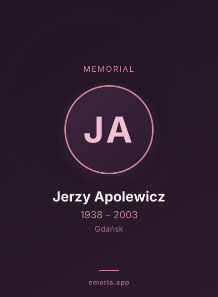 Memorial portrait of Jerzy Apolewicz
